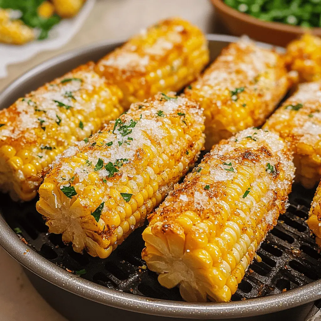 Treat yourself to perfectly cooked frozen corn on the cob in your air fryer! This easy recipe brings out the natural sweetness of the corn while giving it a delightful char. With just a few simple steps, you can enjoy a flavorful side dish that's great for summer barbecues or weeknight dinners. Save this pin for a delicious and hassle-free meal idea!