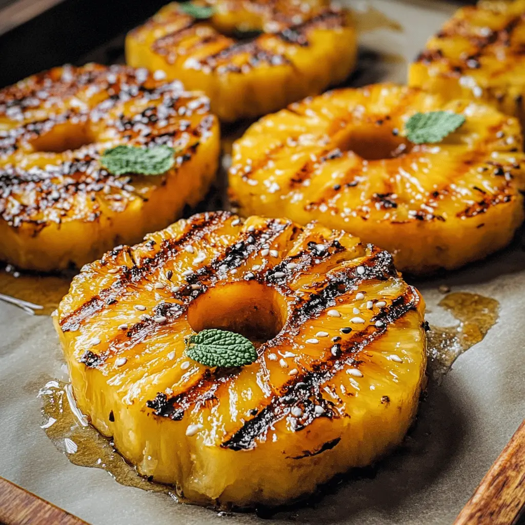 Get ready to add a burst of flavor to your next BBQ with this Honey Glazed Grilled Pineapple! This simple recipe highlights sweet, juicy pineapple caramelized to perfection with a honey glaze. Perfect as a side dish or a tasty dessert, it's sure to impress guests at summer gatherings. Save this pin for an easy and delicious treat that brings a tropical twist to your table!