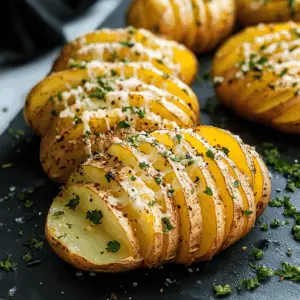 Looking for the perfect side dish? Try these easy sliced baked potatoes! Crispy on the outside and fluffy on the inside, they’re seasoned to perfection. Whether for a family dinner or a game day snack, these flavorful potatoes make any meal special. Save this recipe for your next gathering!