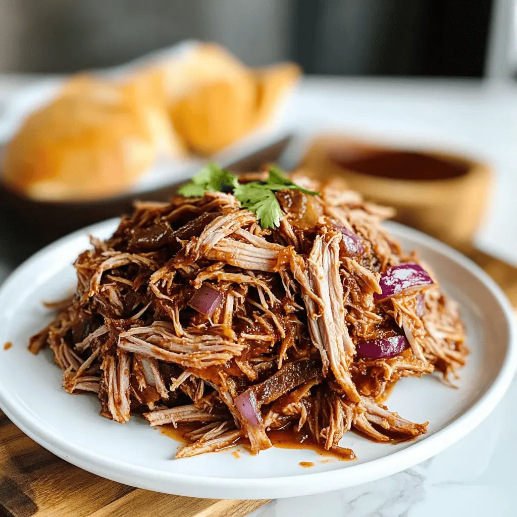 Get ready for mouthwatering Slow Cooker Pulled Pork that’s packed with flavor and super easy to make! This tender, juicy dish is made with simple ingredients like pork shoulder, spices, and a tangy sauce. Perfect for BBQs, family dinners, or game day, save this recipe for a hearty meal everyone will love!